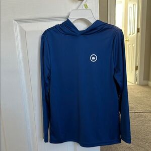 Blue Long Sleeve Crown & Ivy Polyester Hoodie Breathable Kids 4